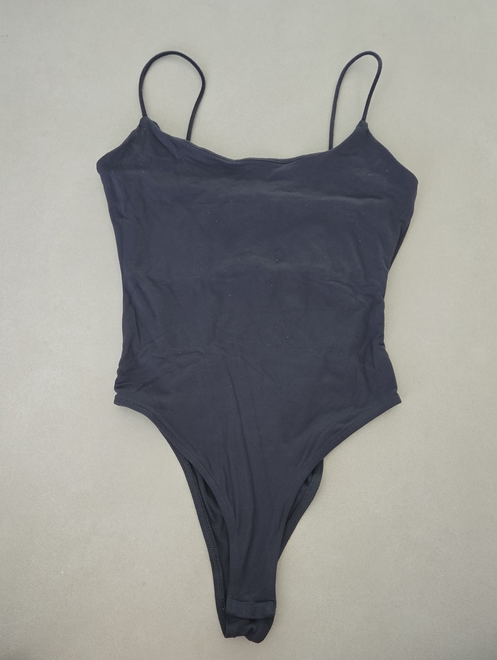 Zara Navy Spaghetti-Strap One-Piece Bodysuit Size S